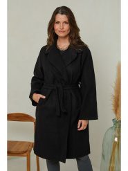 Curvy Lady Płaszcz przejściowy w kolorze czarnym rozmiar: 44/46. Czarne płaszcze Curvy Lady, bez wzorów, bez kaptura. Za 162.87 zł.