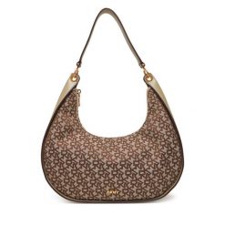 Torebka DKNY. Brązowe torebki klasyczne DKNY, bez wzorów, bez dodatków. Za 579.99 zł.