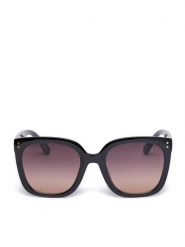 JENNY Okulary przeciwsłoneczne 4WF-019-SS25 Czarny. Czarne okulary przeciwsłoneczne Jenny, bez wzorów, z tworzywa sztucznego. Za 39.99 zł.