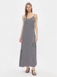 Tommy Hilfiger Sukienka letnia WW0WW41780 Granatowy Regular Fit. Niebieskie sukienki TOMMY HILFIGER, na lato, bez wzorów, z wiskozy, bez kołnierzyka, bez ramiączek. Za 449.99 zł.