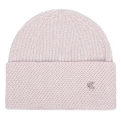 Czapka Calvin Klein. Fioletowe czapki Calvin Klein, bez wzorów. Za 169.99 zł.