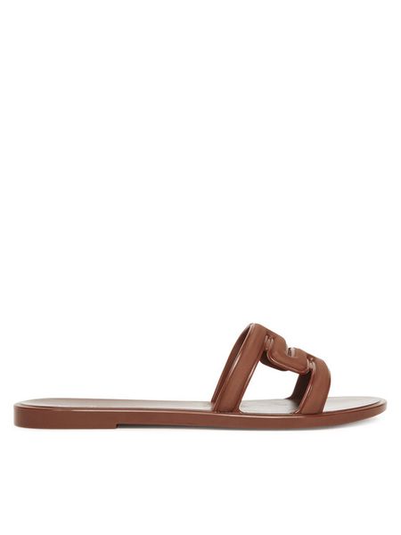 Melissa Klapki Melissa M Slide Ad M 36148 Brązowy. Brązowe klapki Melissa, bez wzorów, z tworzywa sztucznego, bez obcasa. Za 229.99 zł.