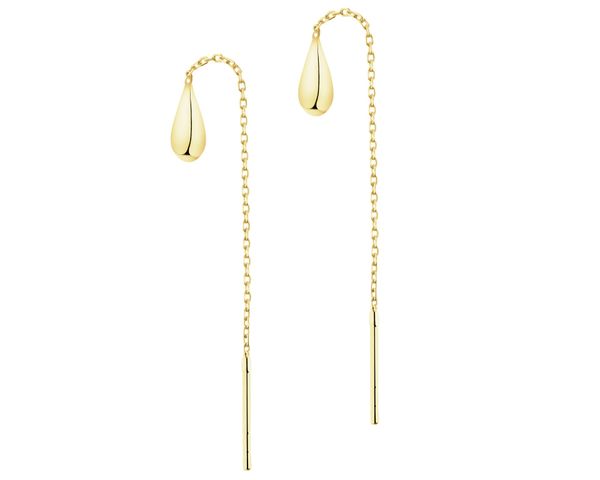 Złote kolczyki - łezki. Żółte kolczyki Apart, złote. Za 629.00 zł.