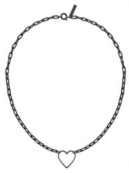 Liebeskind Naszyjnik z elementem ozdobnym - dł. 45 cm rozmiar: onesize. Czarne naszyjniki Liebeskind, ze stali. Za 154.45 zł.