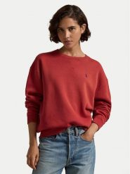 Polo Ralph Lauren Bluza 211943006016 Czerwony Relaxed Fit. Czerwone bluzy Polo Ralph Lauren, xxs, bez wzorów, z bawełny, bez kaptura. Za 499.99 zł.