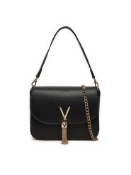 Valentino Torebka Divina VBS1R404G Czarny. Czarne torebki klasyczne Valentino, bez wzorów, ze skóry, bez dodatków. Za 269.99 zł.