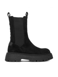 G-Star Raw Sztyblety EO-YASEMIN-70861S Czarny. Czarne botki G-Star Raw, bez wzorów, ze skóry, bez obcasa, na płaskiej podeszwie, bez zapięcia. Za 479.99 zł.