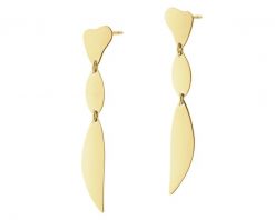 Kolczyki srebrne. Szare kolczyki Apart, pozłacane. Za 299.00 zł.