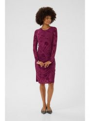 CULTURE Sukienka w kolorze jagodowym rozmiar: XXL. Czerwone sukienki Culture, xxl, bez wzorów, bez kołnierzyka, bez ramiączek, midi. Za 130.99 zł.
