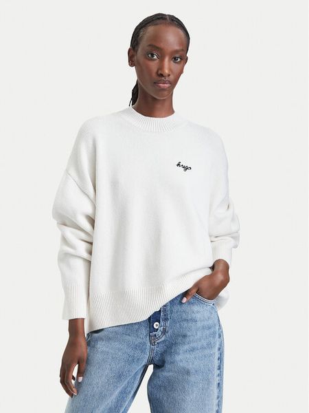 HUGO Sweter Shenny_B 50569622 Kremowy Oversize. Białe swetry Hugo, xs, bez wzorów, z syntetyku, bez ramiączek. Za 549.99 zł.