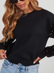 LA Angels Sweter w kolorze czarnym rozmiar: M. Czarne swetry LA Angels, m, bez wzorów, bez ramiączek. Za 127.35 zł.