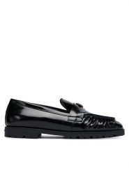 PINKO Lordsy Nora 01 SD0435P114 Czarny. Czarne lordsy Pinko, bez wzorów, z lakierowanej skóry, bez obcasa, bez zapięcia. Za 1,469.00 zł.