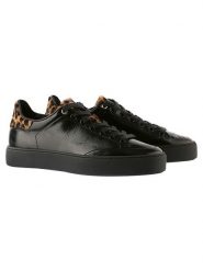 Högl Skórzane sneakersy "Mats" w kolorze czarnym rozmiar: 39. Czarne trampki Högl, bez wzorów, bez zapięcia. Za 300.08 zł.