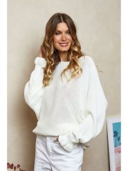 Joséfine Sweter wełniany "Rahel" w kolorze kremowym rozmiar: S. Brązowe swetry Joséfine, s, bez wzorów, z wełny, bez ramiączek. Za 100.99 zł.