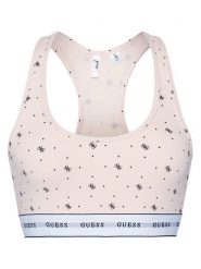 Guess Biustonosz top O97C01 KBOE1 Różowy. Czerwone biustonosze Guess, s, z aplikacjami, z bawełny, bez kołnierzyka, bez ramiączek. Za 159.99 zł.