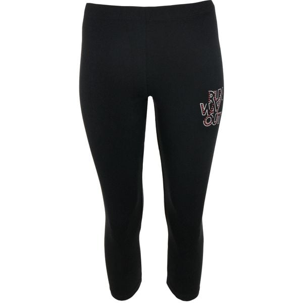 Panie 3/4 legginsy Beata Black L - sportowy i oddychający. Czarne legginsy ZONE PERFECT, l, bez wzorów, z bawełny. Za 155.99 zł.