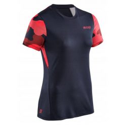Koszulka sportowa z krótkim rękawem CEP Camocloud damska. Czerwone koszulki sportowe CEP, bez wzorów, z tkaniny, bez ramiączek, na fitness i siłownię. Za 199.00 zł.