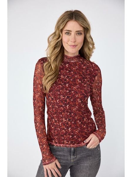 LIEBLINGSSTÜCK Koszulka "Francisca" w kolorze czerwono-czarnym rozmiar: 44. Czerwone bluzki LIEBLINGSSTÜCK, bez wzorów, bez kołnierzyka, bez ramiączek. Za 122.38 zł.