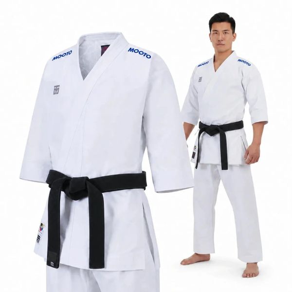 Kimono do karate Extera Kata WKF BLUE bluza spodnie. Białe bluzy DBX BUSHIDO, bez wzorów, z materiału, bez kaptura. Za 799.00 zł.