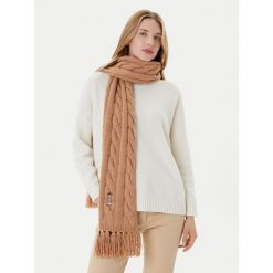 Szalik Polo Ralph Lauren. Brązowe szaliki Polo Ralph Lauren, bez wzorów. Za 569.99 zł.