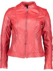 7eleven Skórzana kurtka "Colin" w kolorze czerwonym rozmiar: 42. Czerwone kurtki 7eleven, bez wzorów, z materiału, bez kaptura. Za 438.94 zł.