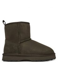 EMU Australia Śniegowce Sharky Mini W12434 Khaki. Brązowe trapery i śniegowce EMU Australia, ze skóry. Za 699.99 zł.