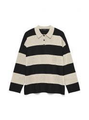 Vero Moda Sweter w kolorze beżowo-czarnym rozmiar: XS. Brązowe swetry Vero Moda, xs, bez wzorów, bez ramiączek. Za 114.17 zł.