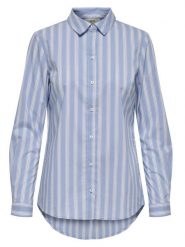 JDY Bluzka "Mio" w kolorze błękitnym rozmiar: 34. Niebieskie bluzki JDY, bez wzorów, z bawełny, bez kołnierzyka, bez ramiączek. Za 56.66 zł.