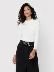 ONLY Bluzka Emma 15180040 Biały Slim Fit. Białe bluzki Only, xl, bez wzorów, z syntetyku, bez kołnierzyka, bez ramiączek. Za 59.99 zł.