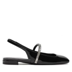 Sandały Stuart Weitzman. Czarne sandały Stuart Weitzman, bez wzorów, bez obcasa, na płaskiej podeszwie, bez zapięcia. Za 1,059.00 zł.