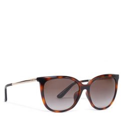Okulary przeciwsłoneczne Guess. Brązowe okulary przeciwsłoneczne Guess, z aplikacjami. Za 319.99 zł.