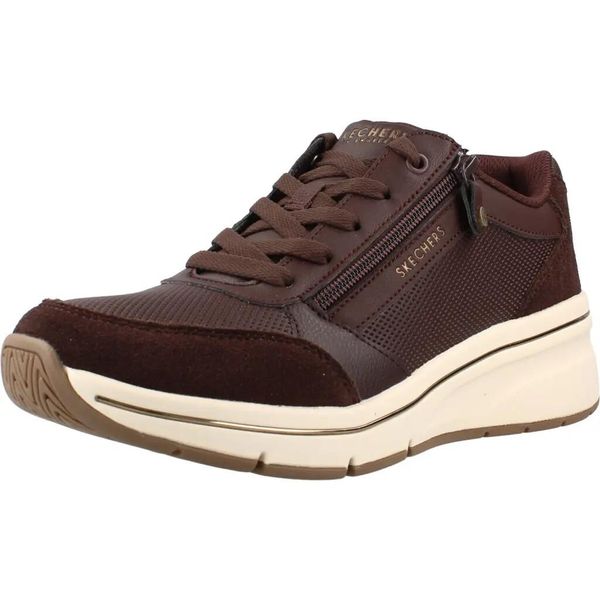 Buty SKECHERS 190370S BILLION FLEX LUXE UP Brązowy. Brązowe trekkingi Skechers, z syntetyku, na fitness i siłownię. Za 338.99 zł.