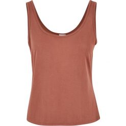 Luźny Top Damski Z Modalu. Brązowe topy Urban Classics, xl, bez wzorów, bez kołnierzyka, bez ramiączek. Za 72.99 zł.