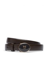 PINKO Pasek Damski Round Enamel H2 Belt 20252 PLT01 105466.A2QL Brązowy. Brązowe paski Pinko, bez wzorów, ze skóry. Za 589.99 zł.