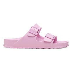 BIRKENSTOCK ARIZONA EVA FONDANT PINK Klapki damskie. Czerwone klapki Birkenstock, bez wzorów, z materiału, bez obcasa. Za 179.99 zł.