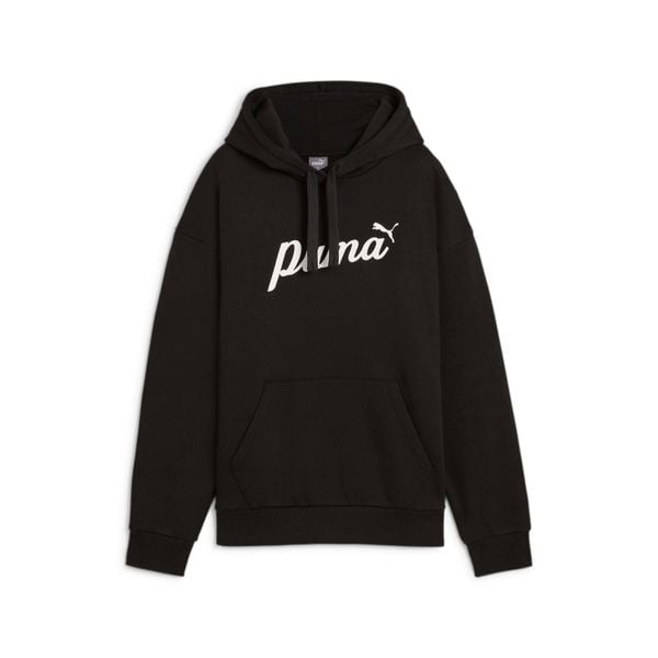 Bluza damska z kapturem Puma ESS+ Script. Białe bluzy Puma, l, bez wzorów, z bawełny, z kapturem. Za 253.30 zł.