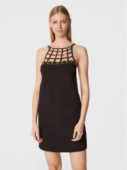 Pinko Sukienka koktajlowa Alice 1G17XP A034 Czarny Regular Fit. Czarne sukienki Pinko, bez wzorów, z syntetyku, wizytowe, bez kołnierzyka, bez ramiączek. Za 500.00 zł.