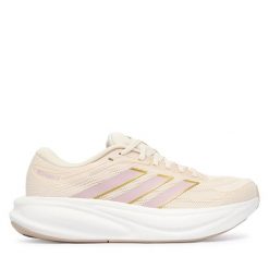 Buty do biegania adidas. Białe obuwie sportowe Adidas, bez zapięcia, do biegania. Za 299.99 zł.