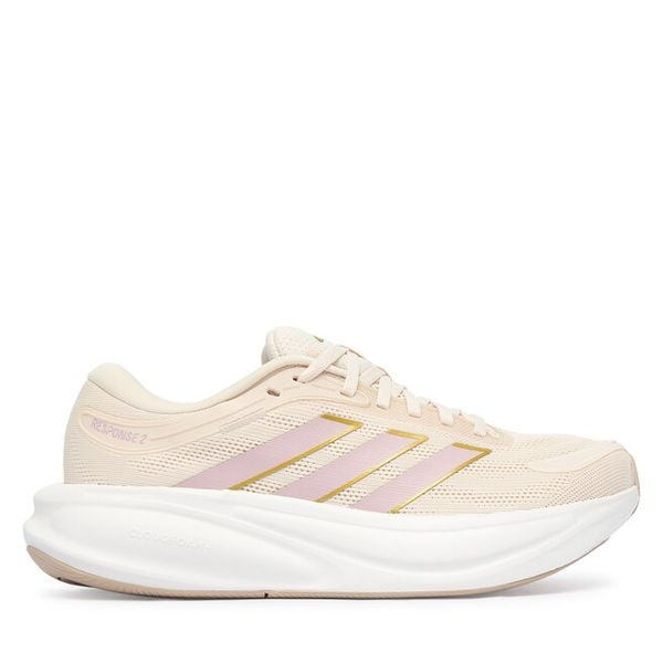 Buty do biegania adidas. Białe obuwie sportowe Adidas, bez zapięcia, do biegania. Za 239.99 zł.