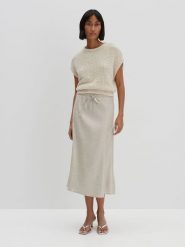 Someday Spódnica "Oflow" w kolorze kremowym rozmiar: 38. Brązowe spódnice someday., bez wzorów, maxi. Za 252.71 zł.