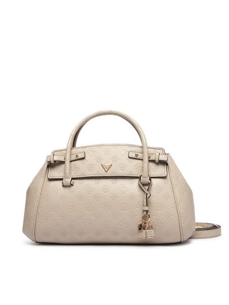 Guess Torebka Diana HWPD97 27060 Beżowy. Brązowe torebki klasyczne Guess, z aplikacjami, ze skóry, bez dodatków. Za 634.99 zł.