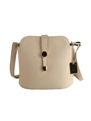 Lia Biassoni Skórzana torebka w kolorze beżowym - 29 x 26 x 12 cm rozmiar: onesize. Brązowe torby na ramię Lia Biassoni, bez wzorów, z materiału, na ramię, bez dodatków. Za 217.99 zł.