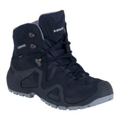 Buty trekkingowe damskie Lowa Zephyr Mid Gtx. Niebieskie trekkingi Lowa, z materiału, za kostkę. Za 773.00 zł.