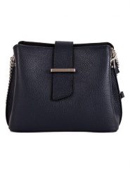 Anna Morellini Skórzana torebka w kolorze granatowym - 22 x 17 x 10 cm rozmiar: onesize. Niebieskie torby na ramię Anna Morellini, bez wzorów, z materiału, na ramię, bez dodatków. Za 253.45 zł.