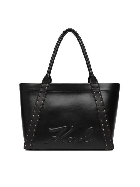 KARL LAGERFELD Torebka B1W30261 Czarny. Czarne shopper KARL LAGERFELD, bez wzorów, ze skóry, bez dodatków. Za 1,099.00 zł.