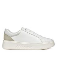 Geox Sneakersy w kolorze białym rozmiar: 40. Białe trampki Geox, bez wzorów, z materiału, bez zapięcia. Za 272.95 zł.