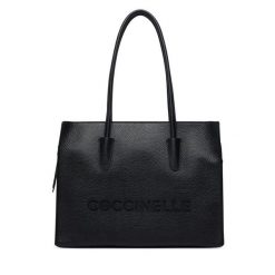Torebka Coccinelle. Czarne shopper Coccinelle, bez wzorów, bez dodatków. Za 1,449.00 zł.
