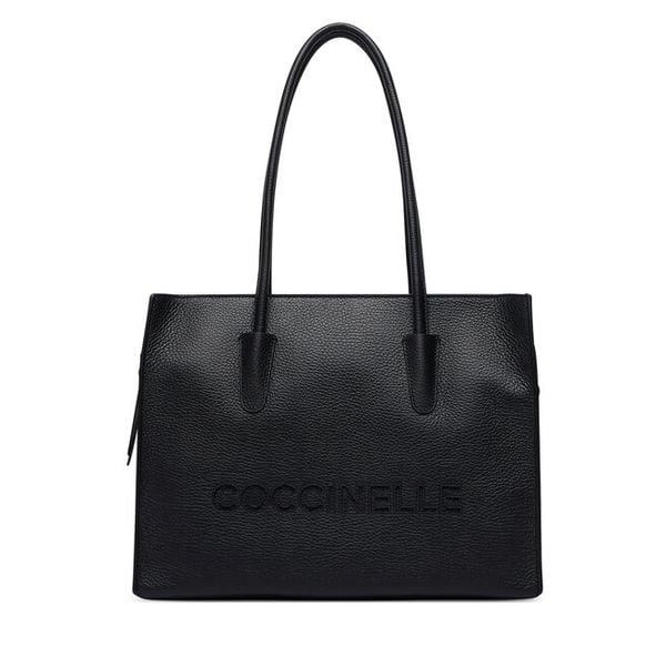 Torebka Coccinelle. Czarne shopper Coccinelle, bez wzorów, bez dodatków. Za 1,449.00 zł.
