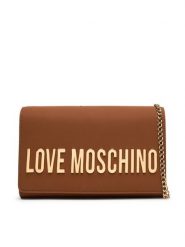 LOVE MOSCHINO Torebka JC4103PP1OKD0200 Brązowy. Brązowe torebki klasyczne Love Moschino, bez wzorów, ze skóry, bez dodatków. Za 699.99 zł.