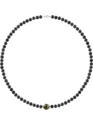 Pearline Naszyjnik perłowy rozmiar: 50 cm. Czarne naszyjniki Pearline, z perłą, srebrne. Za 339.99 zł.